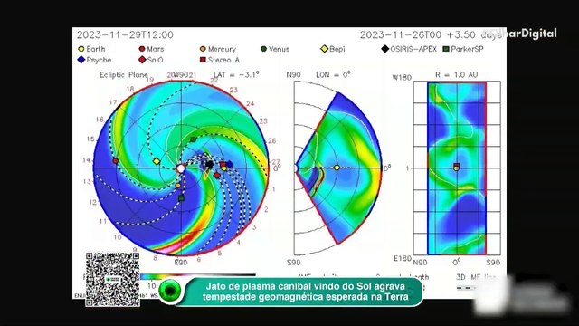 Jato de plasma canibal vindo do Sol agrava tempestade geomagnética esperada na Terra