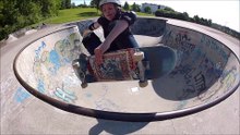 Skateboard, Anne mit einem Air in Ebelsberg