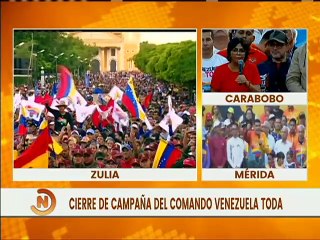 Venezuela Toda realiza cierre de campaña en varios estados del país e invita al pueblo a votar