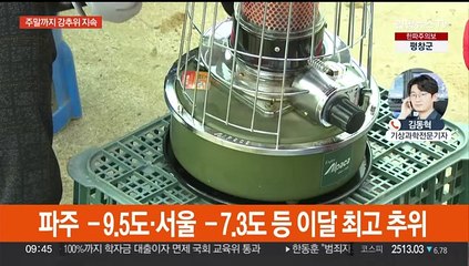 북극 찬바람에 낮에도 강추위…서해안 빙판길 주의