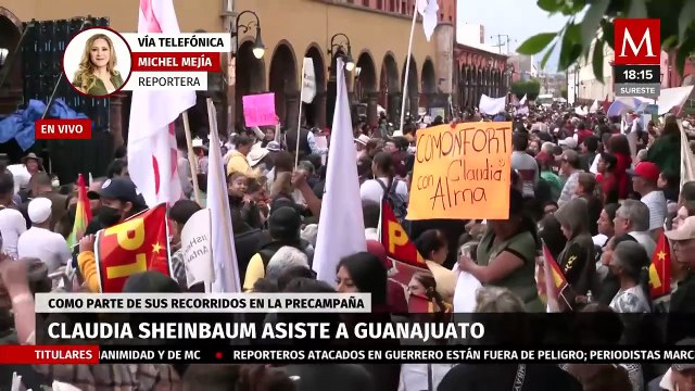 Claudia Sheinbaum se reúne con simpatizantes y militantes en Guanajuato