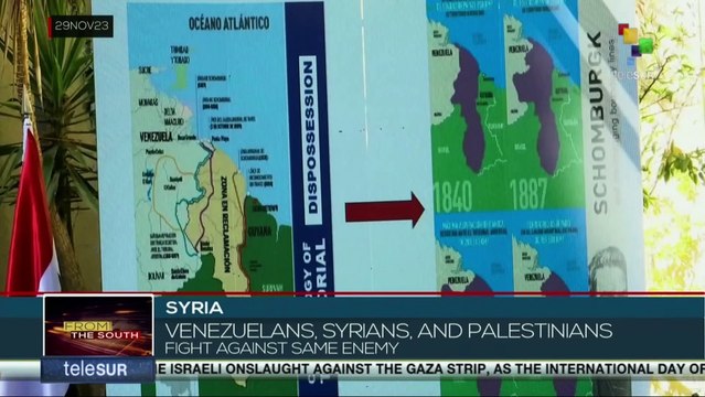 Venezuelans, Syrians, and Palestinians fight against same enemy