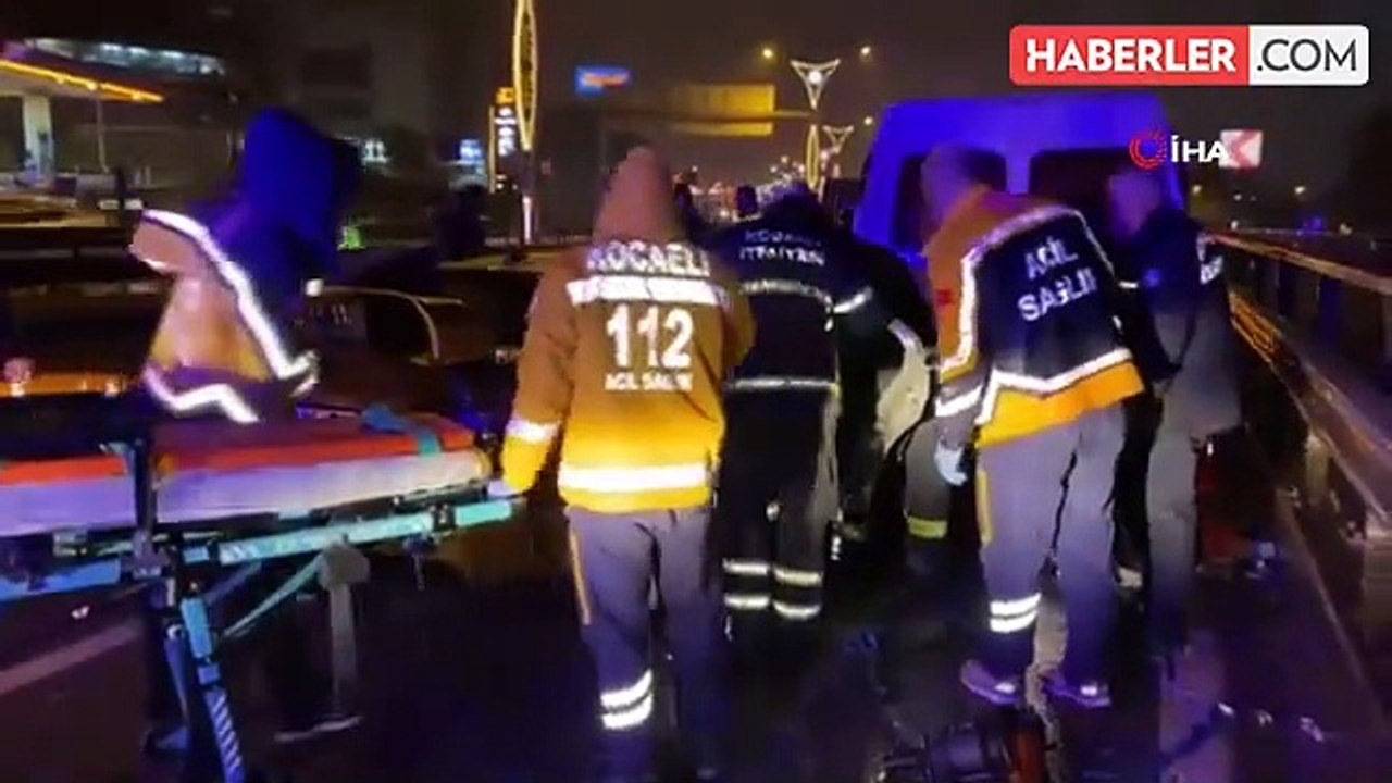 Kocaeli D-100 Karayolu'nda Zincirleme Trafik Ka...