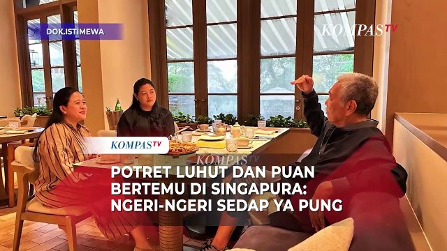 Potret Luhut Pandjaitan dan Puan Maharani Bertemu di Singapura, Bahas Apa?