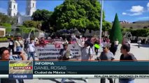 México: Periodistas marchan para denunciar la agresión a sus compañeros en dos estados del país