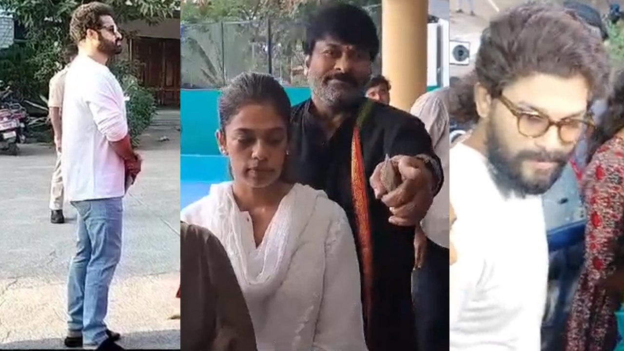 Megastar Chiranjeevi, Allu Arjun, Jr NTR casts...