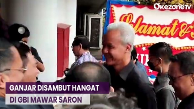 Hadiri Mubes PGPI ke-IX, Capres Ganjar Pranowo Tiba di GBI Mawar Saron
