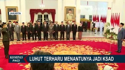 Momen Luhut Menangis Terharu Saat Menantunya Dilantik Jadi KSAD oleh Jokowi