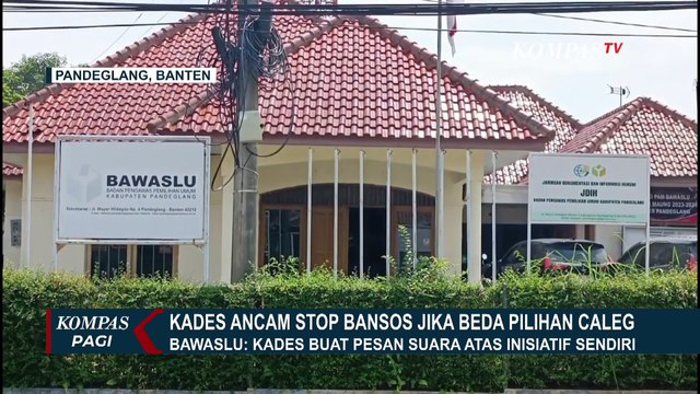 Bawaslu Buka Suara Soal Kasus Kades Karangsari Ancam Stop Bansos Jika Beda Pilihan Caleg