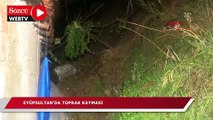 Eyüpsultan'da toprak kayması