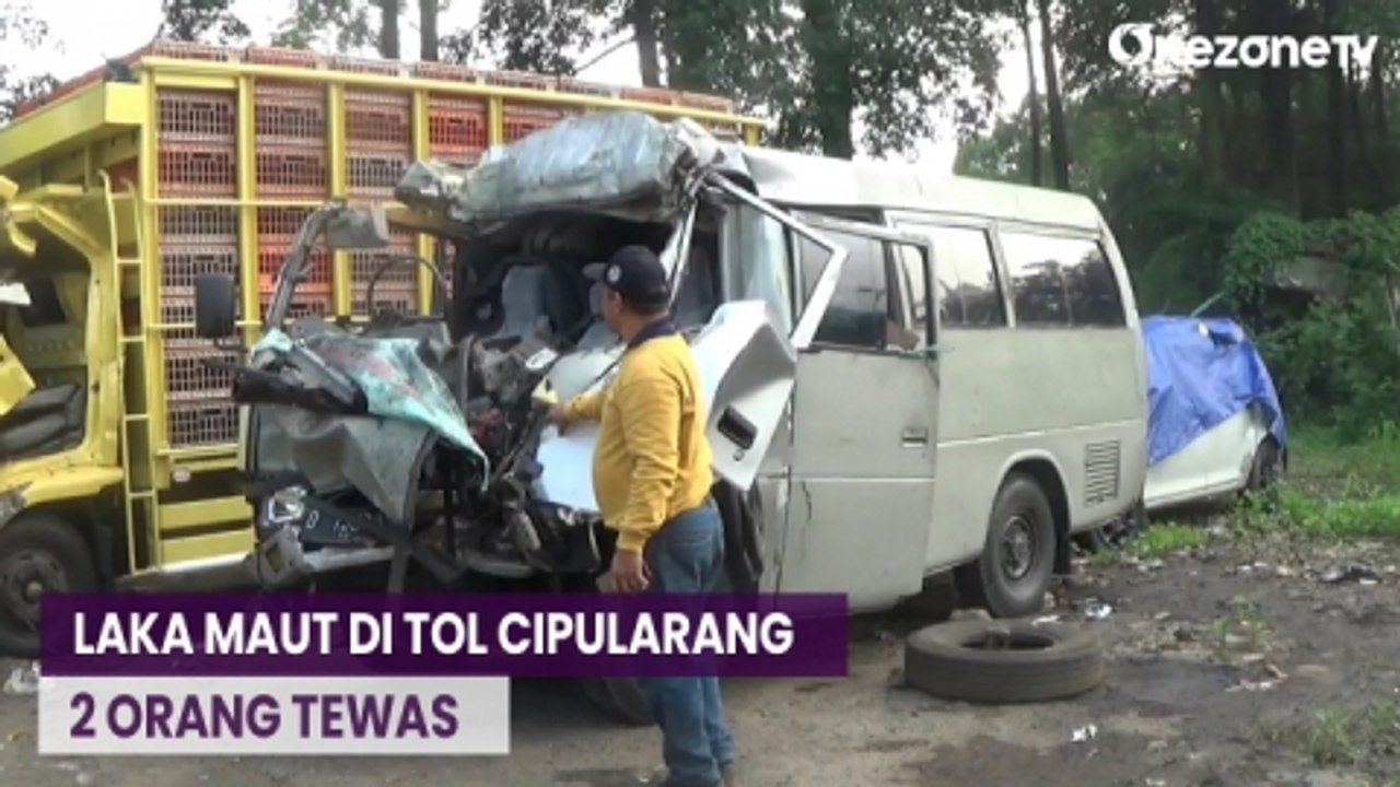 Laka Maut di Tol Cipularang, Minibus Travel Tabrak Truk, 2 Orang Tewas