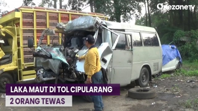Laka Maut di Tol Cipularang, Minibus Travel Tabrak Truk, 2 Orang Tewas