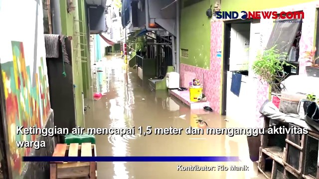 Ratusan Rumah di Kampung Melayu Terendam Banjir, Sungai Ciliwung Meluap