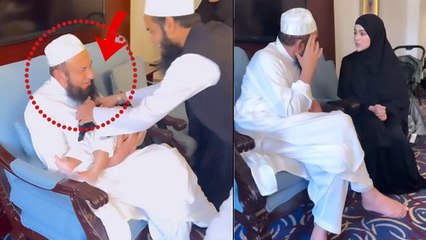 Sana Khan Son ने खींची Maulana Tariq Jameel की Beard Video, बिना Face Cover मिलने पर Troll