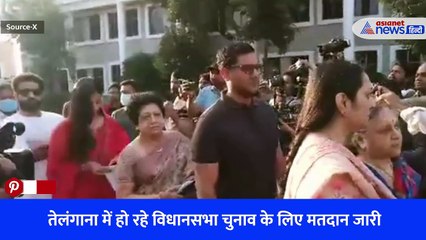 तेलंगाना में हो रहे विधानसभा चुनाव के लिए मतदान जारी