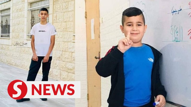 CCTV video captures moment two West Bank children shot in Jenin street