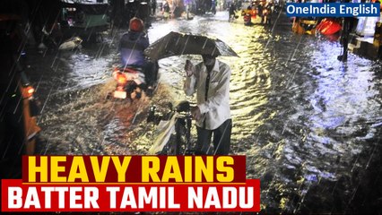 Tamil Nadu Rains: Low-lying areas inundated in Chennai; schools shut | Oneindia News