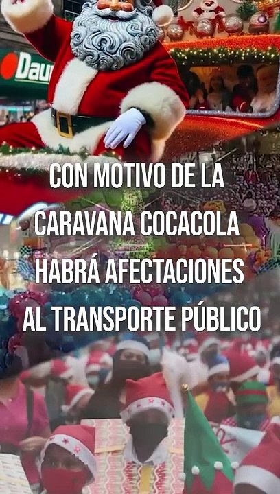 Toma precauciones ya que este jueves 30 de noviembre, habrá cierres viales y modificaciones en algunas rutas del transporte público; derivado de la tradicional Caravana Coca-Cola #TuNotiReel