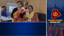 ఓటు హక్కు వినియోగించుకున్న Vijayashanthi | Telangana Polling | Telangana Elections | Telugu Oneindia