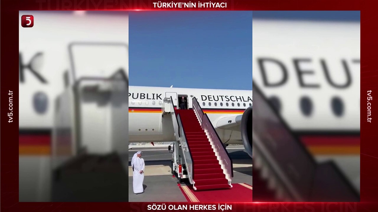 Almanya Cumhurbaşkanı Steinmeier, Katar'da 30 dakika boyunca uçak kapısında bekletildi; kimse karşılamaya gelmedi