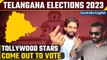 Telangana Elections: Allu Arjun, Naga Chaitanya, Jr NTR and other actors cast their votes | Oneindia