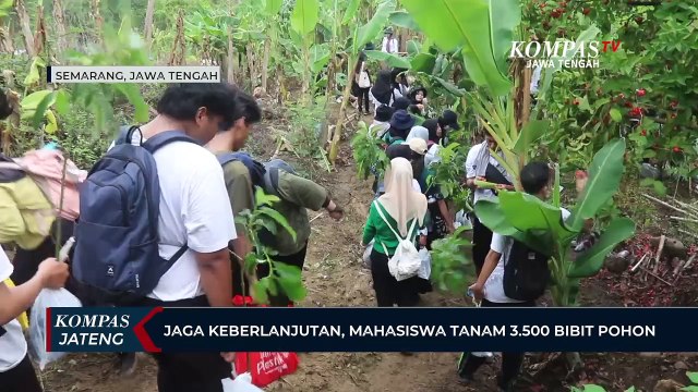 Jaga Keberlanjutan Lingkungan, Mahasiswa Tanam 3.500 Bibit Pohon