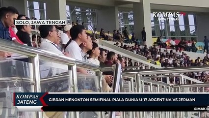Gibran Menonton Semifinal Piala Dunia U-17 Argentina Vs Jerman