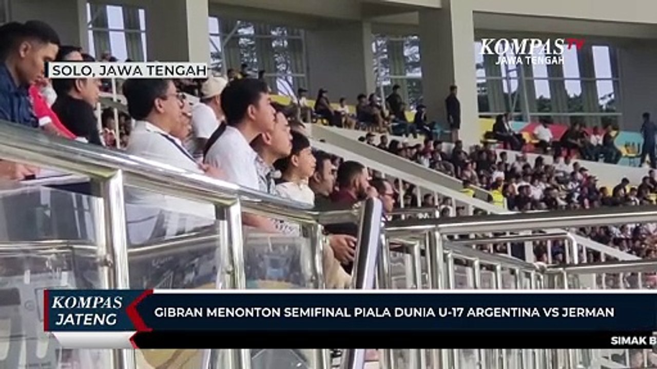 Gibran Menonton Semifinal Piala Dunia U-17 Argentina Vs Jerman