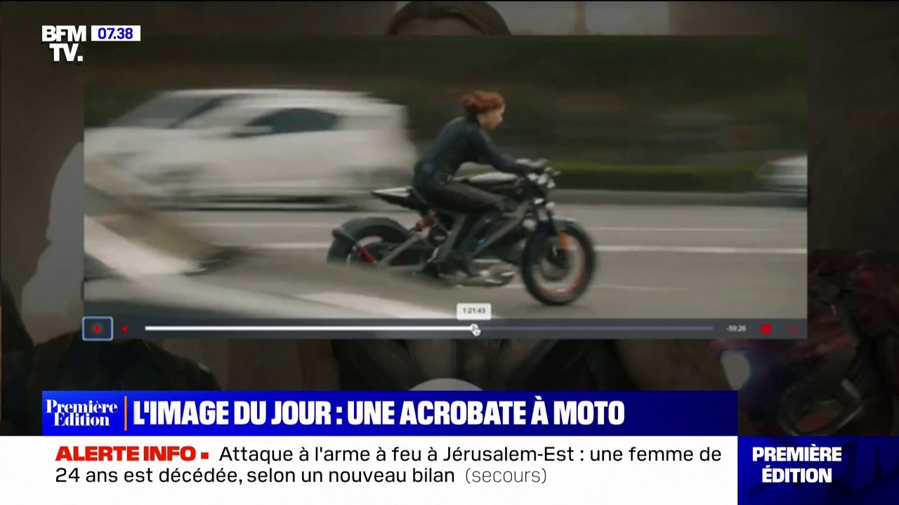 "La partie professionnelle a commencé beaucoup plus tard": Sarah Lezito est casacadeuse professionnelle à moto