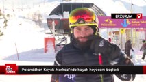 Palandöken Kayak Merkezi'nde kayak heyecanı başladı