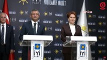 Özgür Özel ve Meral Akşener'den 'ittifak' açıklaması