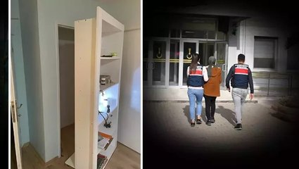 Osmaniye'de FETÖ hükümlüsü, kitaplık arkasındaki gizli bölmede yakalandı