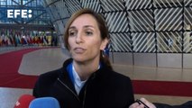 Declaraciones de la ministra de Sanidad Mónica García en Bruselas