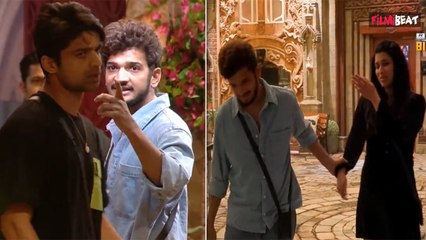 Bigg Boss Live: Mannara का हाथ पकड़ कर बाहर ले जाने पर Munawar के साथ शुरू हुआ Abhishek का झगड़ा!