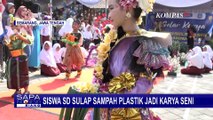 Keren! Siswa SD di Semarang Sulap Sampah Plastik Jadi Karya Seni