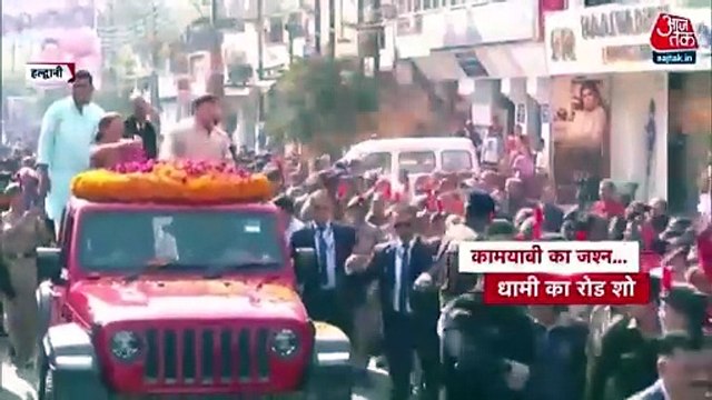 CM Dhami holds a roadshow after successful tunnel rescue