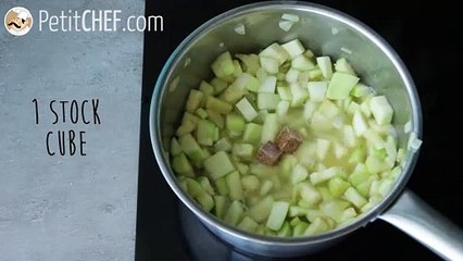 Zucchini velvet soup - video recipe !