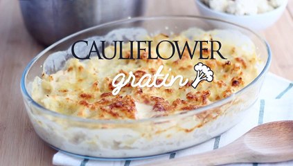 Cauliflower gratin with bechamel (white sauce) - video recipe !