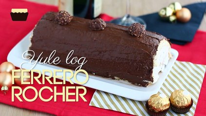 Ferrero rocher yule log - video recipe!