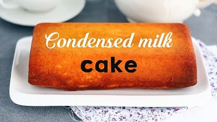 Moist condensed milk cake