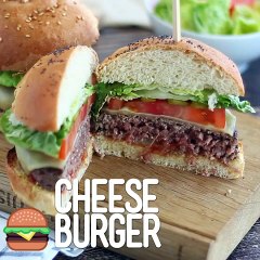 Easy and quick homemade burger