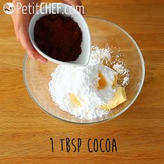 Cocoa viennese cookies