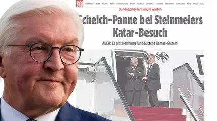 Almanya Cumhurbaşkanı Steinmeier, Katar'da havaalanında 30 dakika bekletildi
