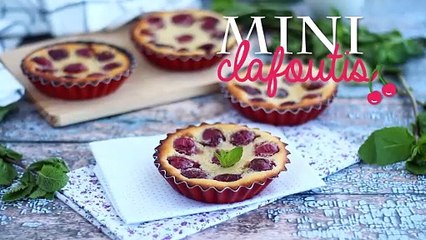 Mini cherry clafoutis, gluten-free dessert