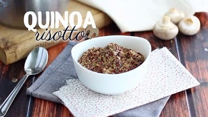 Quinoa risotto with mushrooms