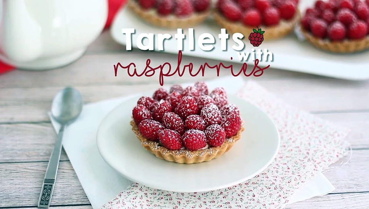 Easy and quick raspberry tartlets