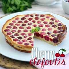 Cherry clafoutis, an ultra-melting classic