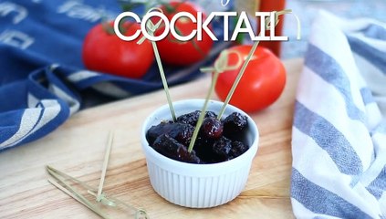 Caramelized sausages for appetizers