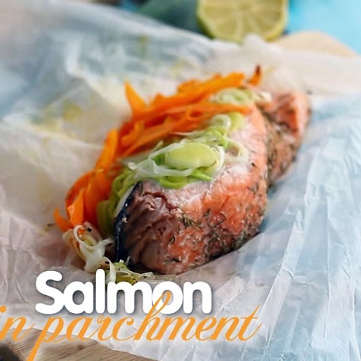 Salmon en papillote