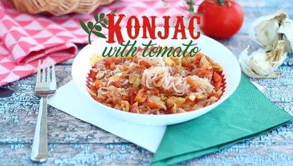 Konjac spaghetti provençale